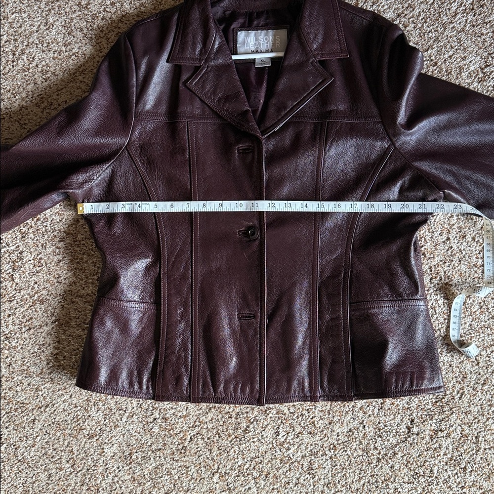 Wilsons Leather MAXIMA Women's Dark Brown Leather Jacket, XL - Picture 8 of 12